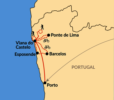 Karte: Verborgene Pfade im unbekannten Norden Portugals