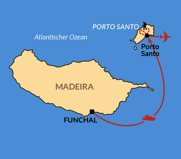 Karte: Reisebaustein: Porto Santo – die goldene Insel im Atlantik